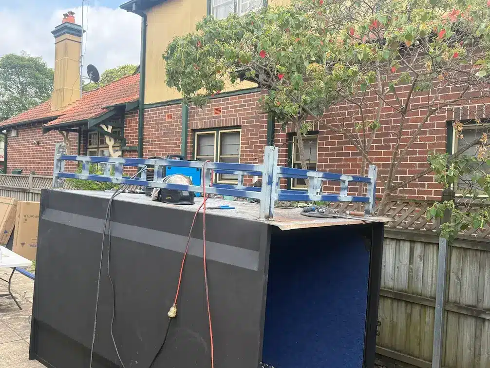 Camper trailer conversion with rooftop tent by trailer welding Sydney expert Eddy’s Mobile Welding