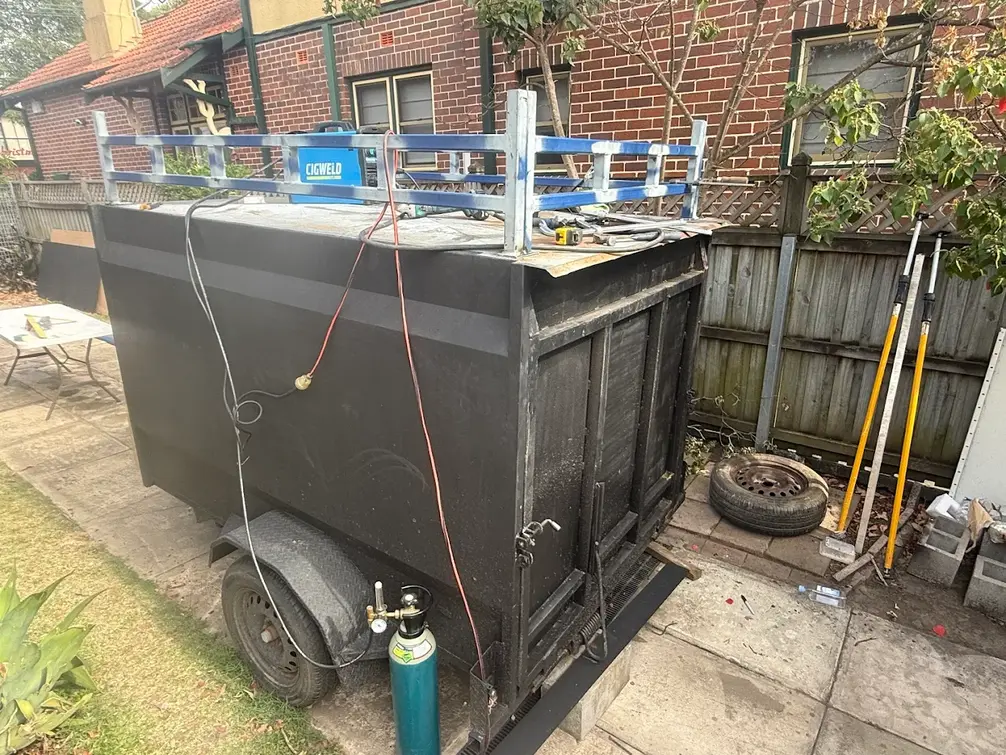 Trailer Welding Sydney: #1 Amazing Real Case Studies Transforming Enclosed Trailers into Camping Trailers | Eddy's Mobile Welding | On-Site Welding & Metal Fabrication in Sydney Camper trailer with rooftop tent modified by Eddy's Mobile Welding welding