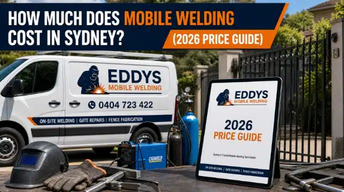 How Much Does Mobile Welding Cost in Sydney? (2026 Price Guide) | Eddy's Mobile Welding | On-Site Welding & Metal Fabrication in Sydney How Much Does Mobile Welding Cost in Sydney? (2026 Price Guide)